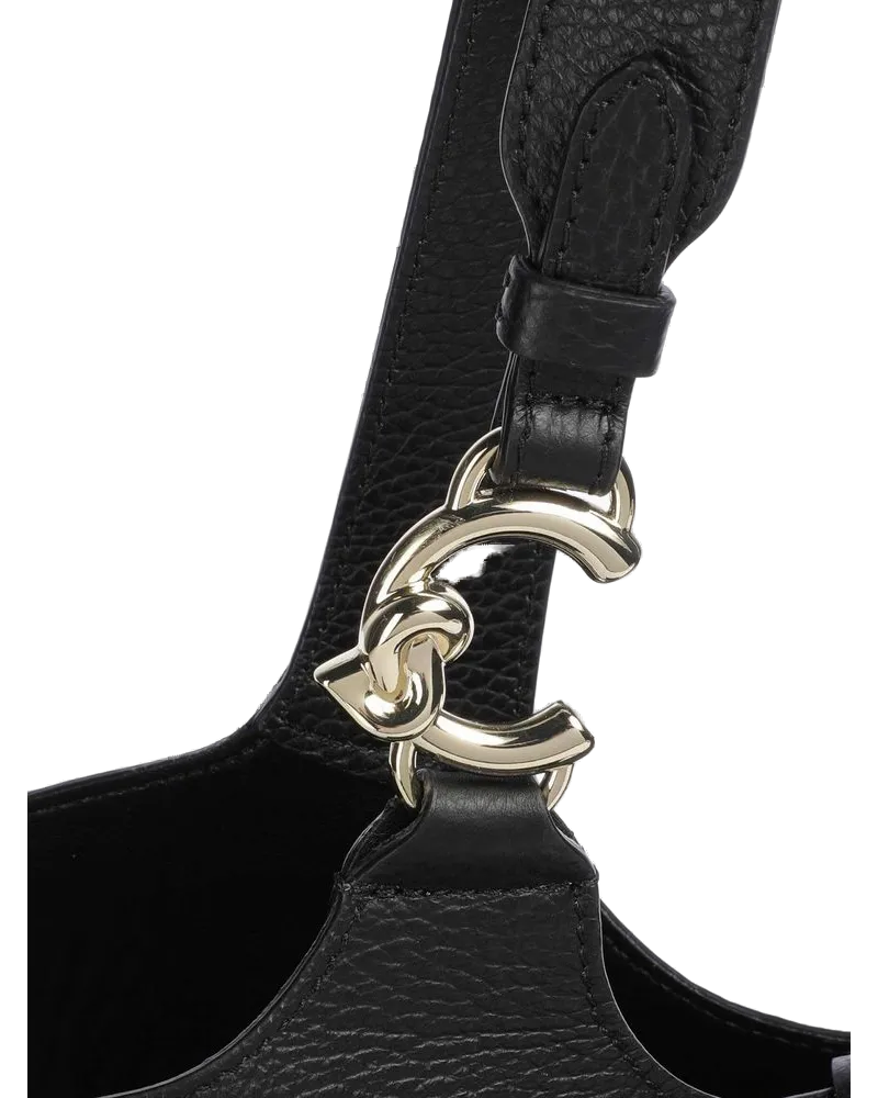 Coccinelle Women's Shopping Bag Black Cowhide - Shopper-Bags Black