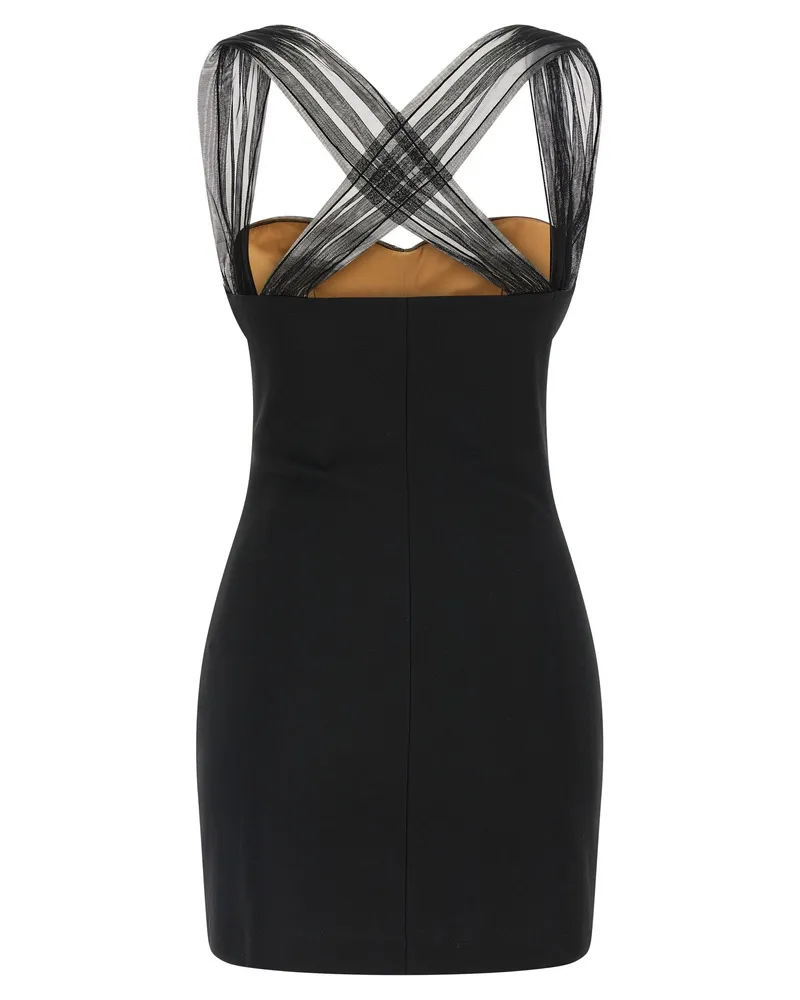Nensi Dojaka Mini Dress — Black Black