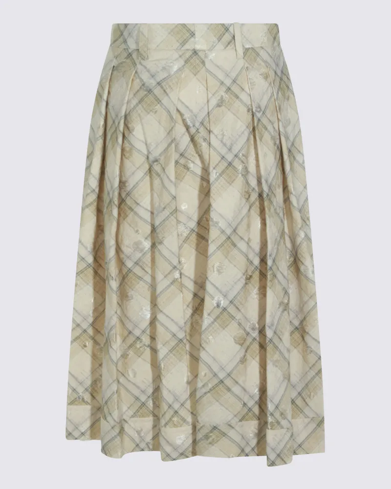 Vivienne Westwood Women Skirts Ecru _co Vi Ea Beige