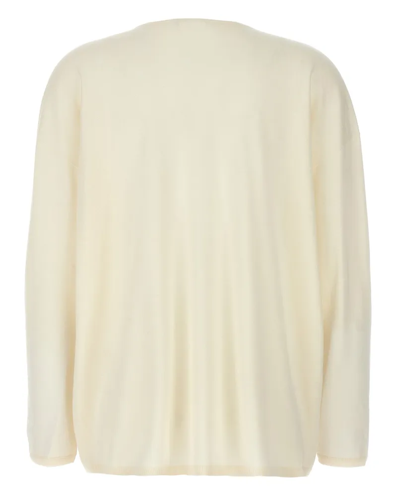 Max Mara Women's White Cashmere Cardigan Clothing White