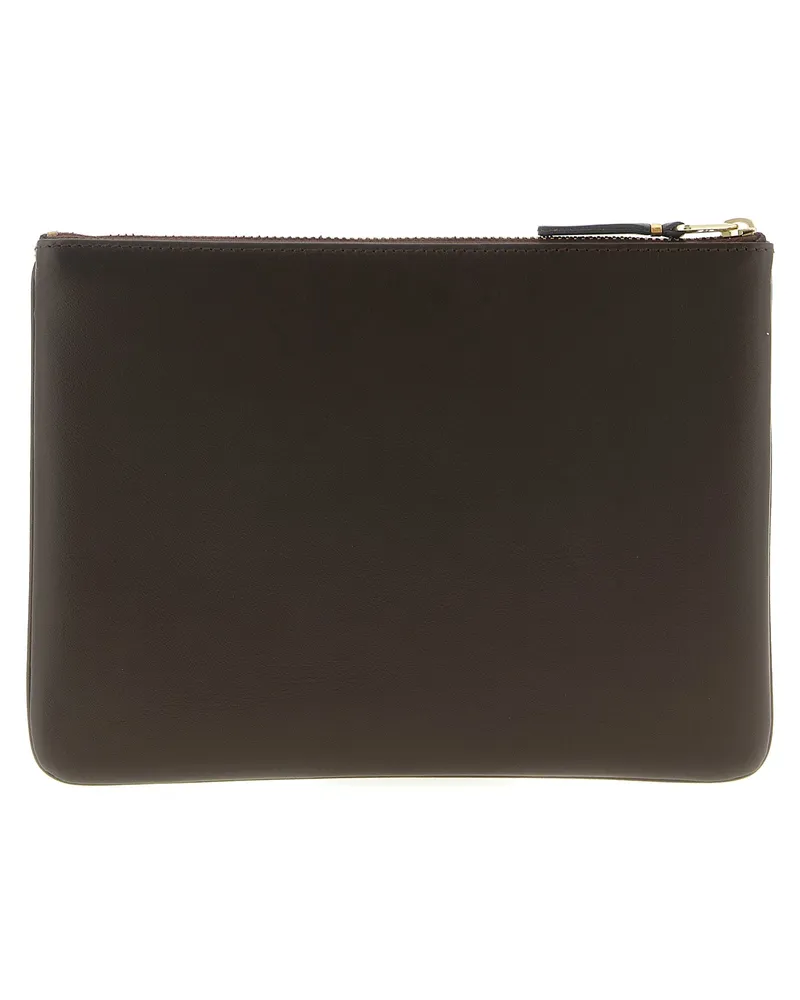 Comme des Garçons Unisex Brown Cowhide Cardholder Accessory Brown