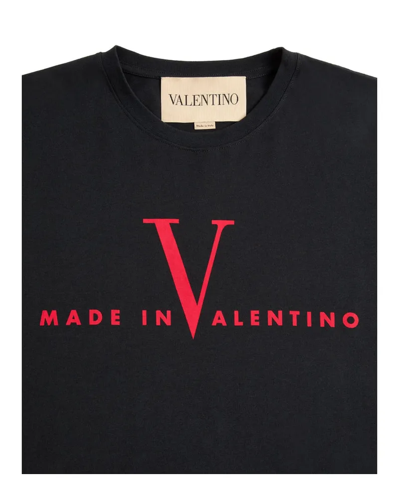 Valentino Garavani Logo-Print T-Shirt — Black Black