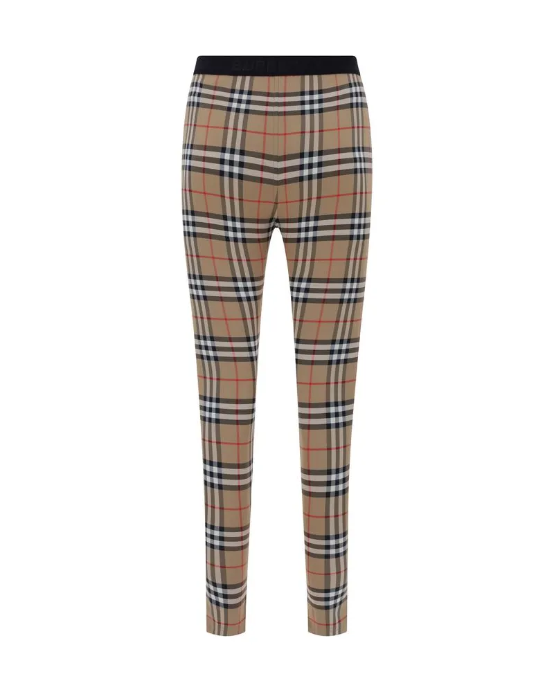 Burberry Women's Brown Polyamide Leggings Clothing Brown