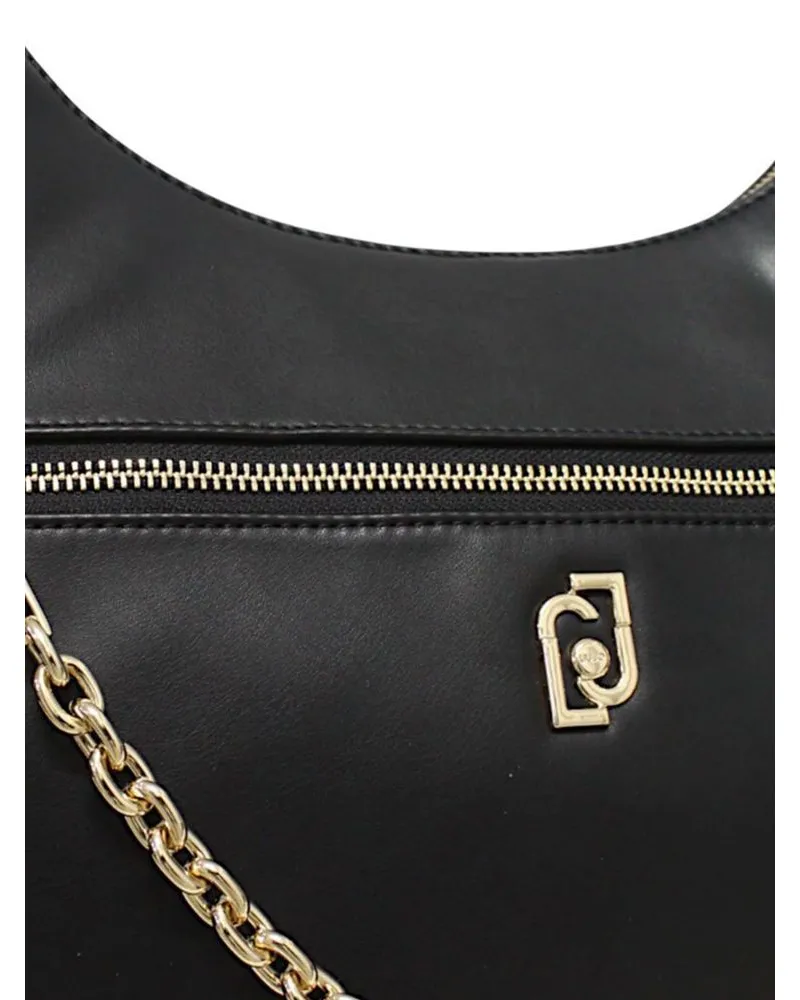 Liu Jo Women's Hobo Bag Black Polyurethane - Handbags Black