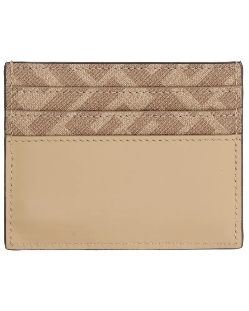 Fendi Leather Card Case — Beige Beige
