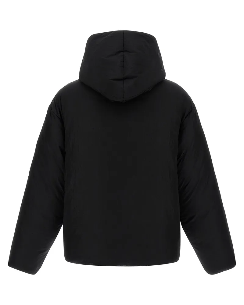 Jacquemus Men's Black Polyamide Full-Length Jacket Clothing Black