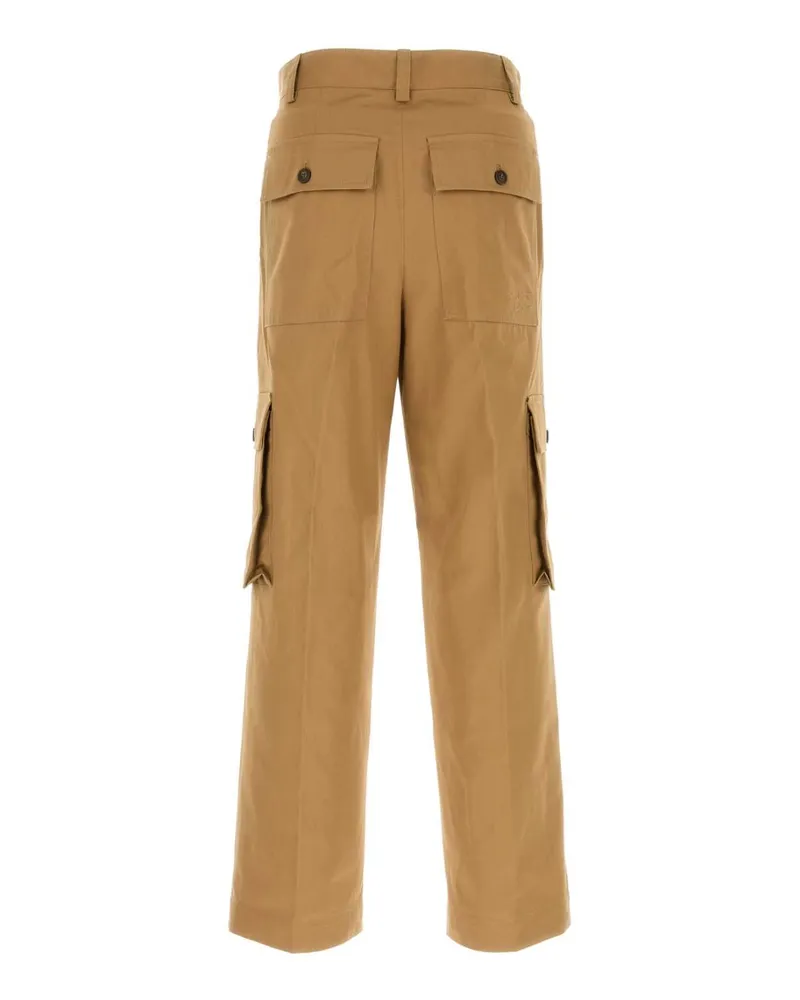 Kitsuné Nm01122ww0078 P245 Chinobeige Exterior: Cotton Pantaloni Trousers Beige