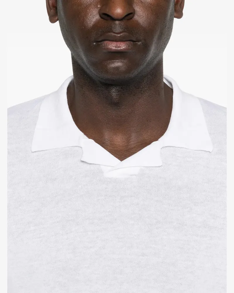 Eleventy Men Polo Ss26 M White