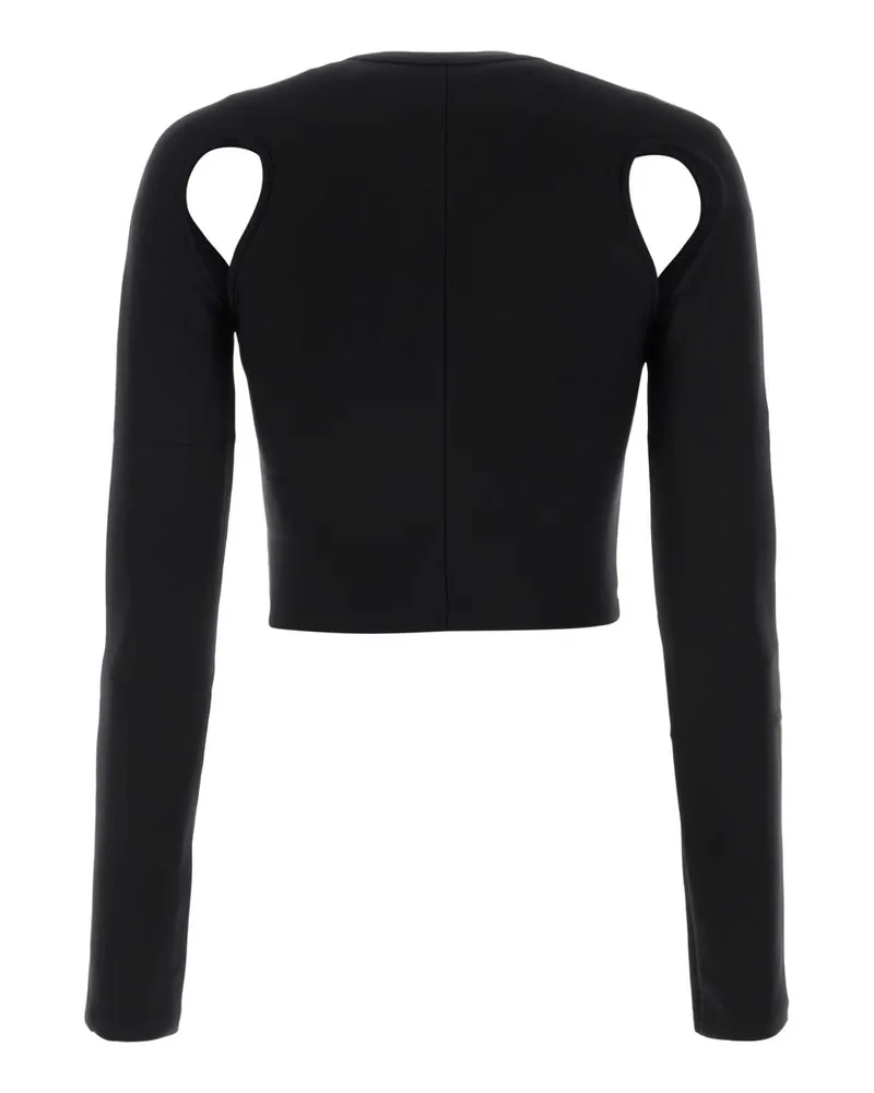 OFF-WHITE Owad211c99jer001 1001 Blackwhite Exterior: Nylon Elastane Maglie Sweater Black