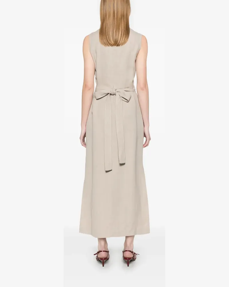 Brunello Cucinelli Women's Wrap-Effect Midi Dress Ss25 W 