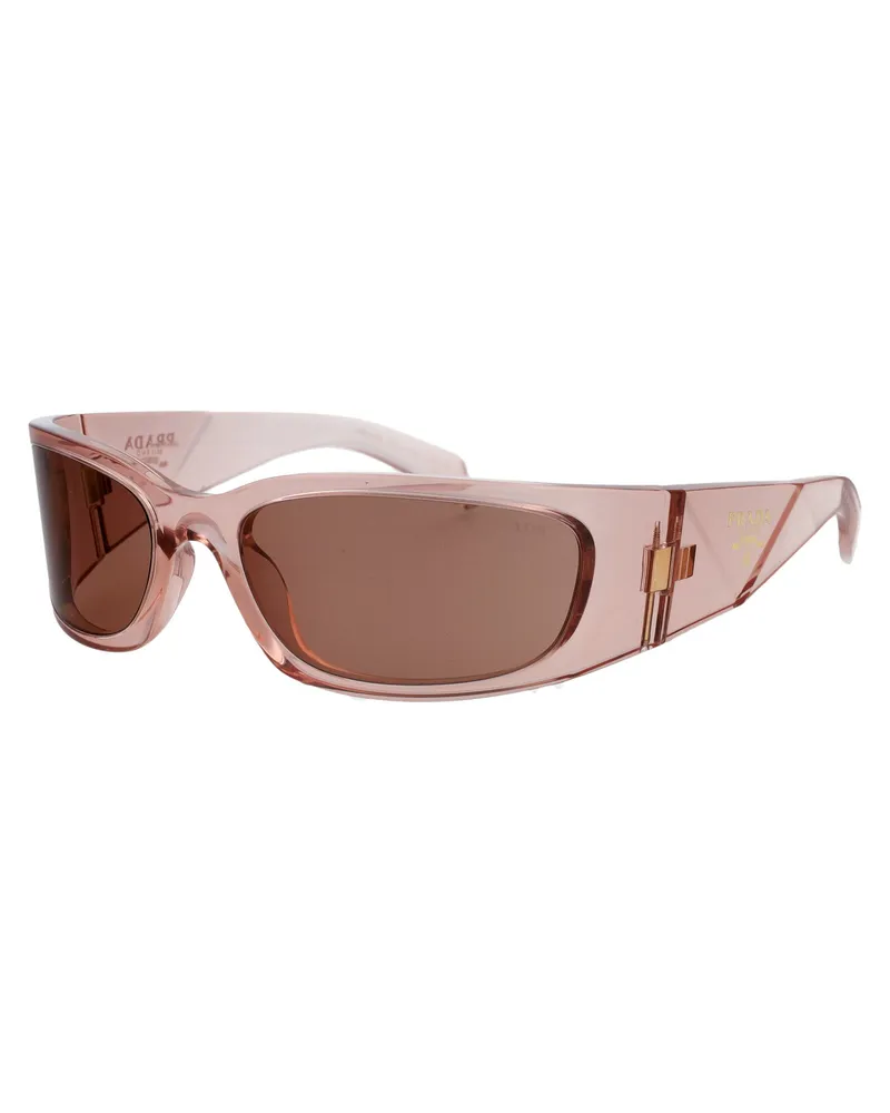 Prada 0PR Transparent Peach Propionate Sunglasses — Pink Pink