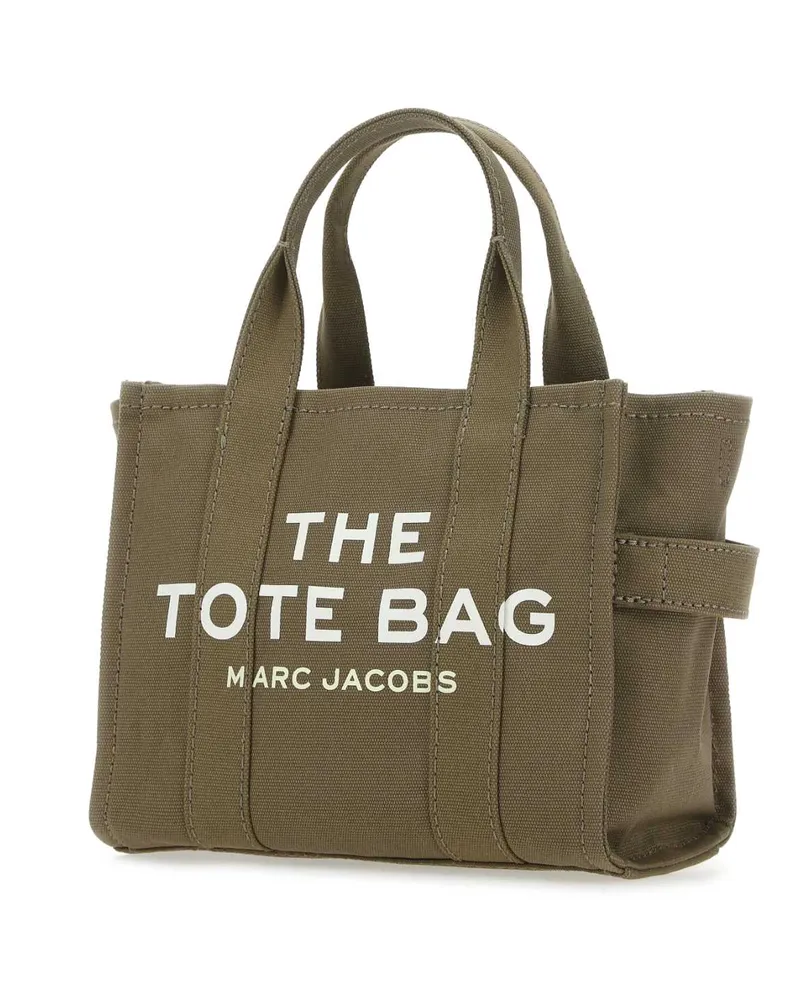 Marc Jacobs Women's Mud Canvas Mini The Tote Bag Handbag 372 Cotton Borse A Tracolla Beige