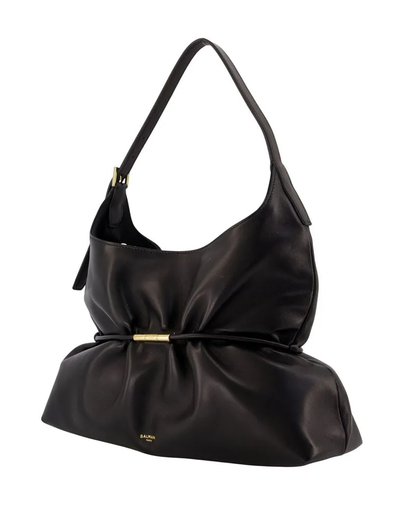 Balmain Sphynx Shoulder Bag — Black Black