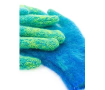 Mohair Blend Gloves — Blue