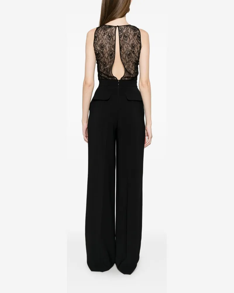 Elisabetta Franchi Sequin-Embellished Jumpsuit — Black Black