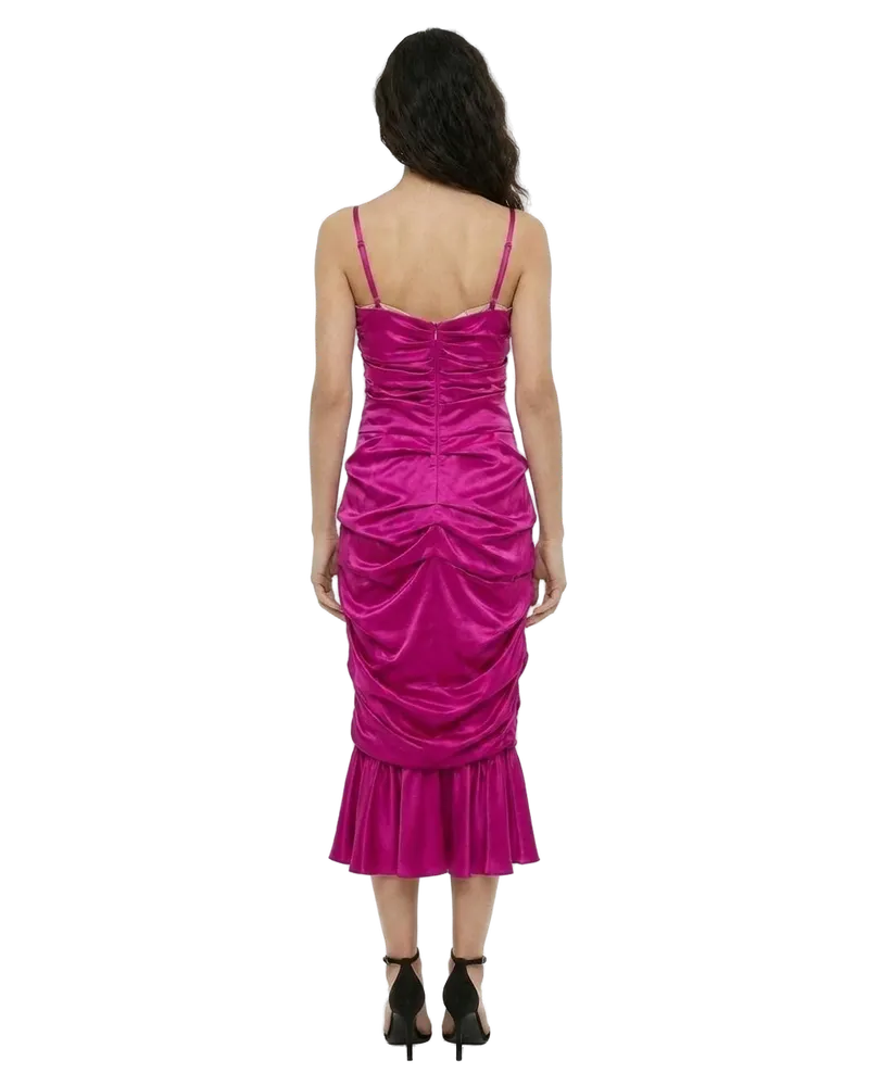 Dolce & Gabbana Women Purple Elastane Cocktail Dress Purple
