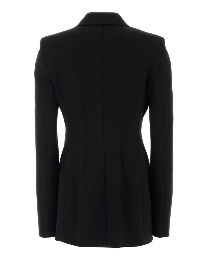 SPORTMAX Women's Black Stretch Jersey Arco Blazer Nero Giacche E Gilet Jacket Black
