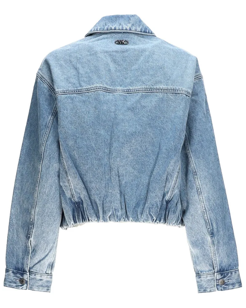 Michael Kors Denim Bomber Jacket — Blue Blue