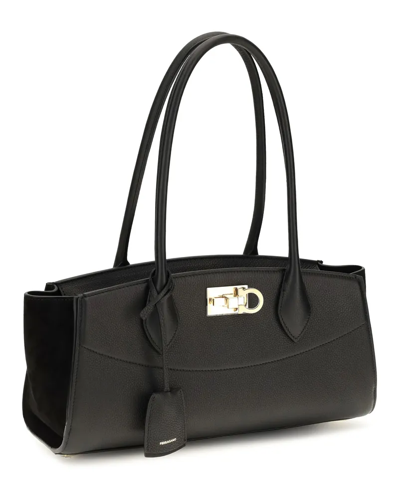 Ferragamo Studio Shoulder Bag — Black Black