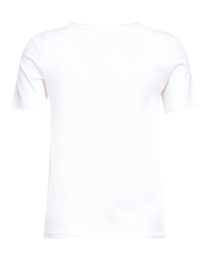 Chloé Women's White Cotton Jersey Baby-Fit Logo T-Shirt T-Shirts & Jerseys White