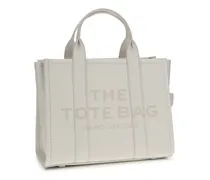 Women's The Medium Tote Handbag Cotton-Silver Calf Leather Bos Taurus Handbags Cotton/silver Hand Bags
