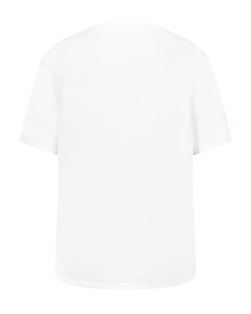 Balmain Men's Vintage Print Reg Fit T-Shirt -  Cotton White Ready-To-Wear T-Shirts White