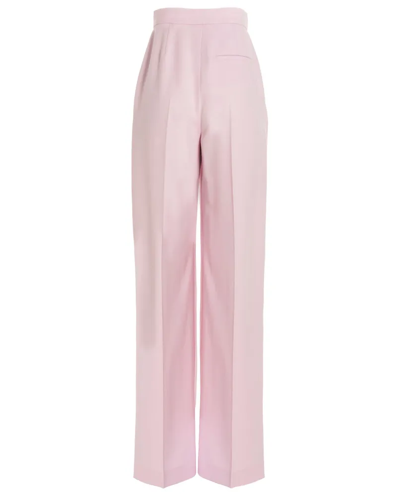 Alexander McQueen Women's Multicolor Wool Casual Pants Pink