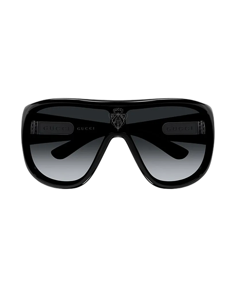 Gucci Unisex Sunglasses Black Acetate Black
