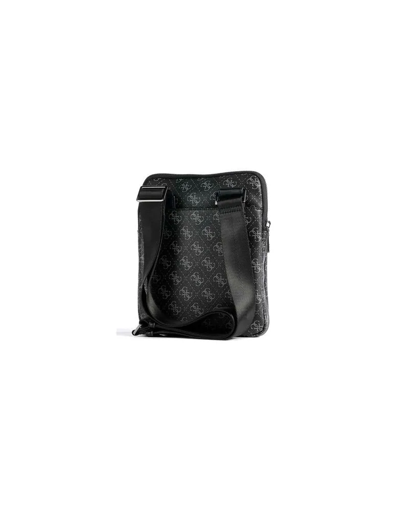 Guess Men's Crossbody Bag Dark Black Polyurethane Crossbody-bags Black