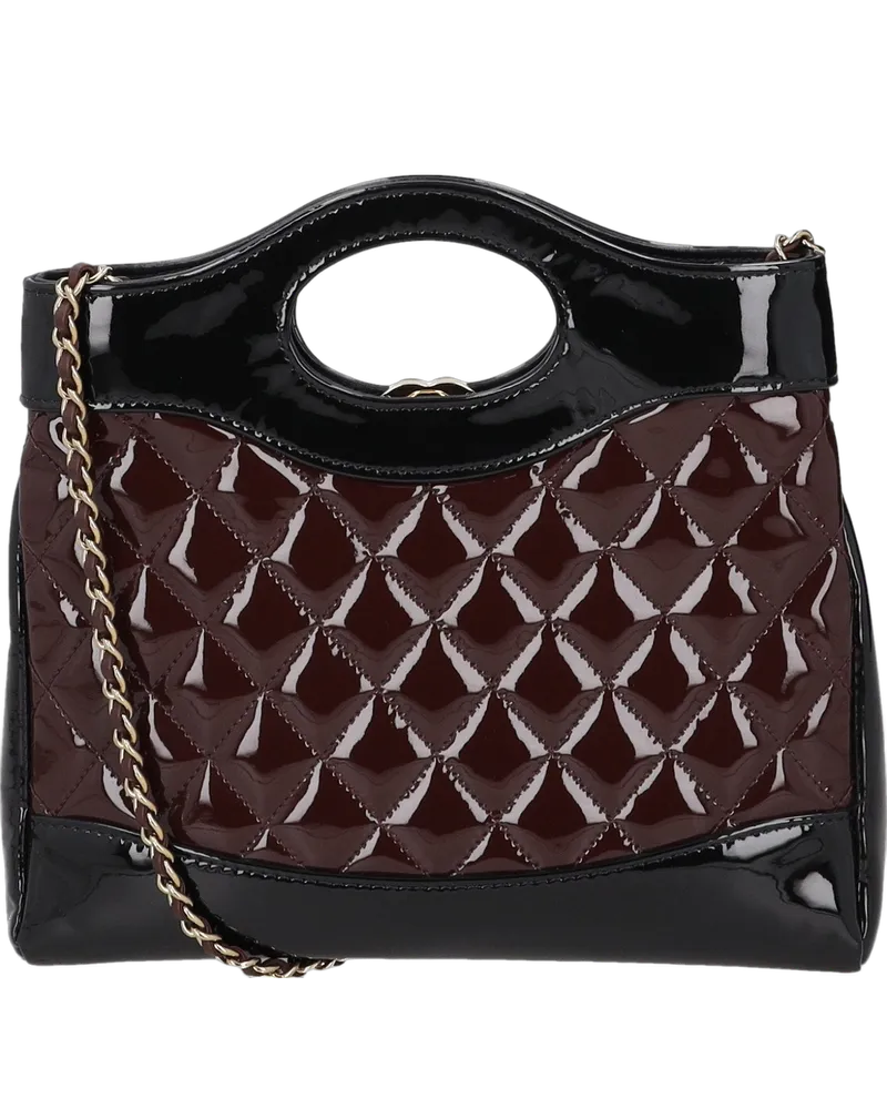 Chanel 31 Mini Shopping Bag — Burgundy and Black Burgundy