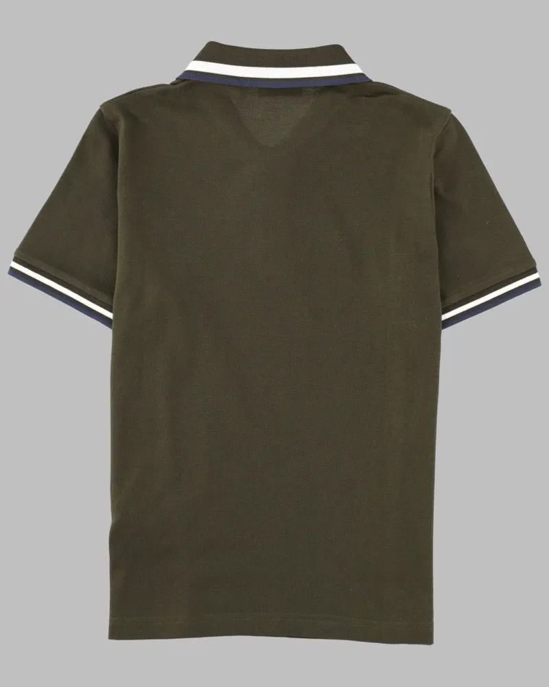 Moncler Multicolor Cotton Piqué Polo Shirt — Multicolor Multicolor