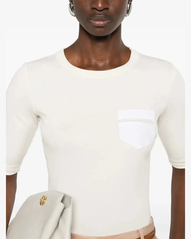 Fabiana Filippi Women's Crew-Neck T-Shirt Ss26 W White
