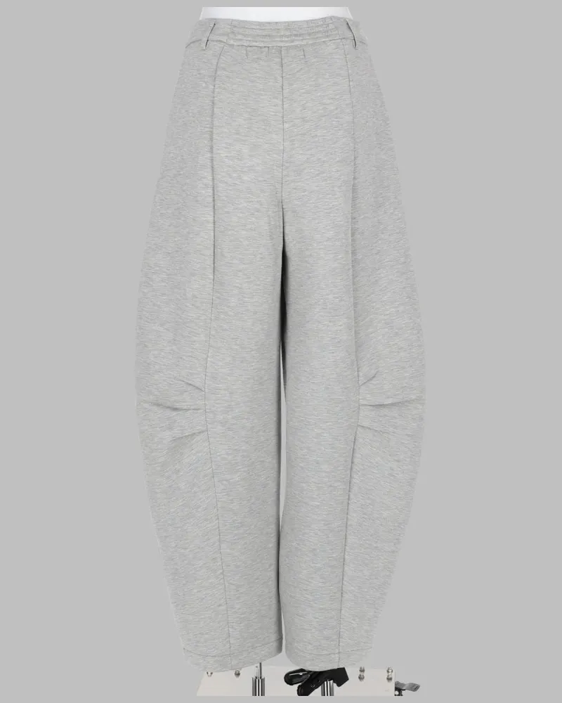 ROTATE Birger Christensen Scuba Knit Cargo Trousers — Gray Gray