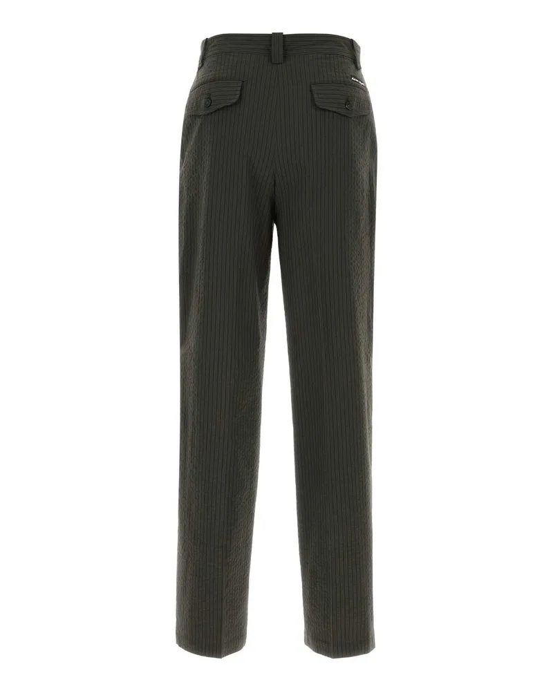 Kitsuné Om01112wc5032 P391 Rangergreen Exterior: Polyester Cotton Pantaloni Trousers Green