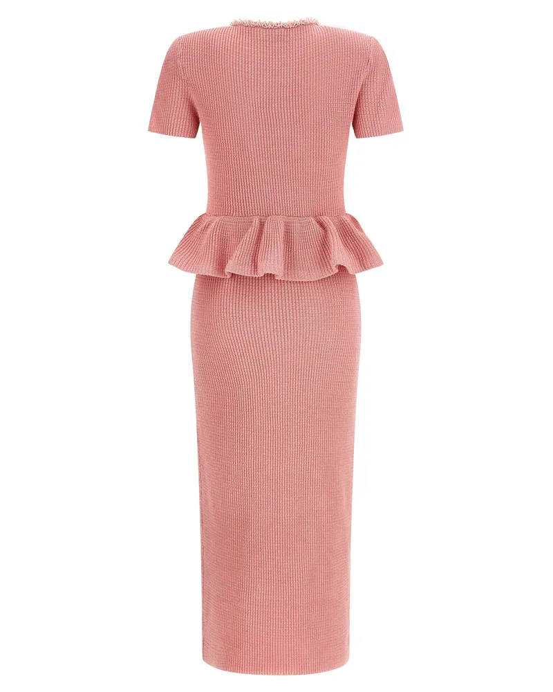 Self-Portrait Women Multicolor Polyester Midi Dress Pink