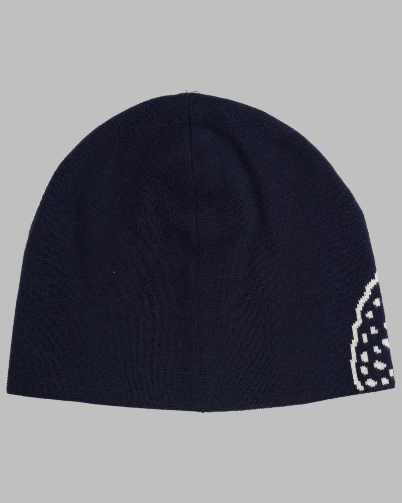 Lacoste RB3021_XCH Jacquard Crocodile Wool Beanie — Navy Navy