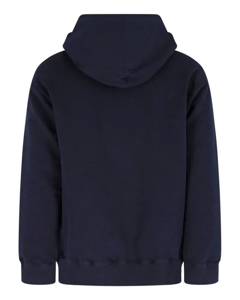 Maison Margiela Men's Sweaters Blue Cotton Navy