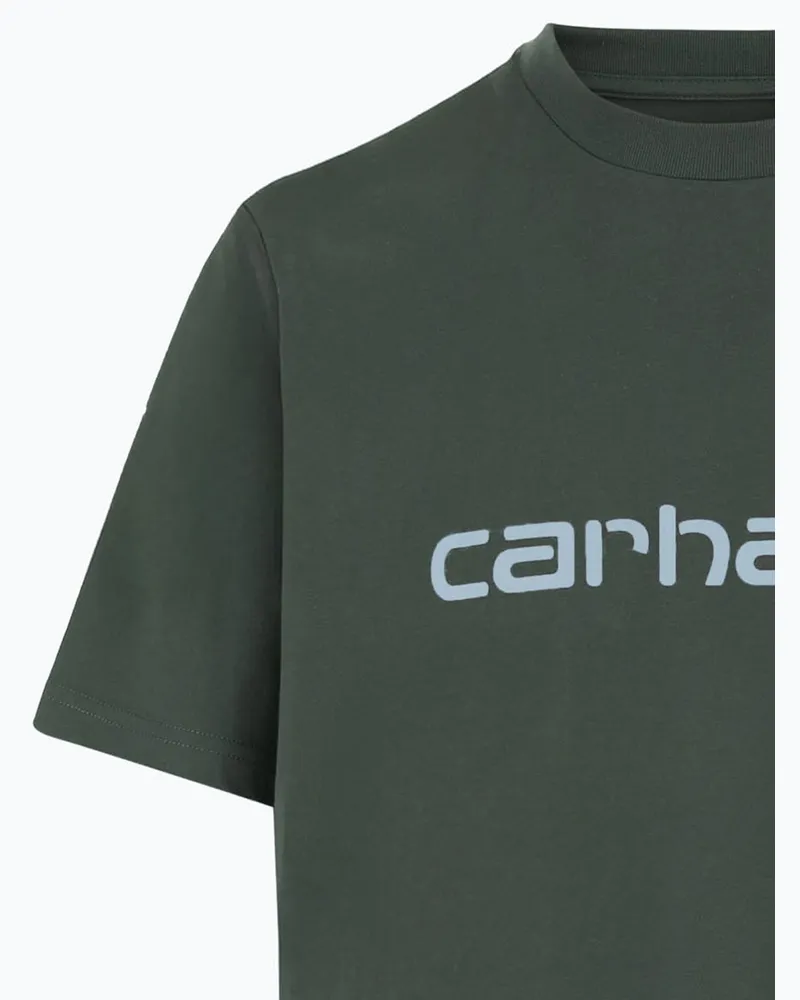 Carhartt WIP Men Cotton T-Shirt Green T-Shirts And Polos Green