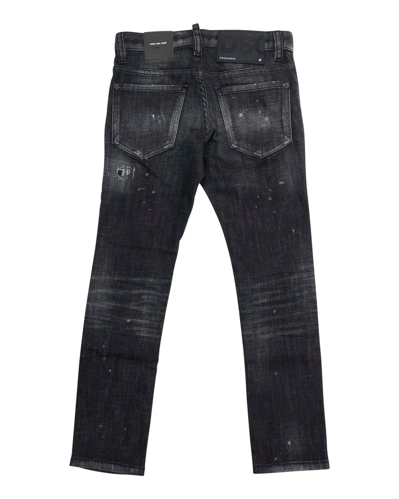 Dsquared2 Boys' Jeans Cool Guy Black Denim Cotton 