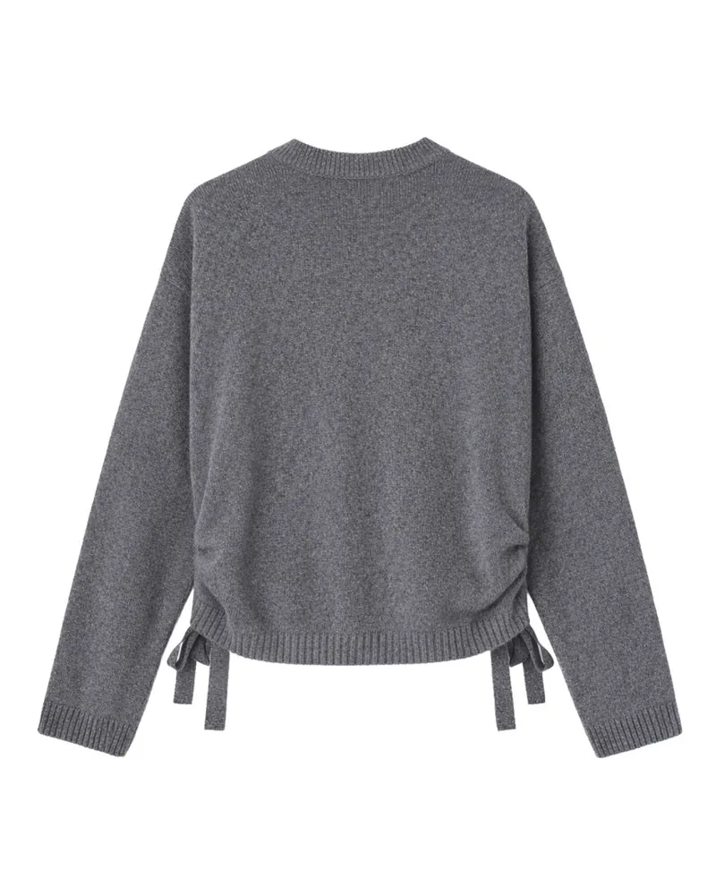 Ganni Wool Blend Sweater — Gray Gray