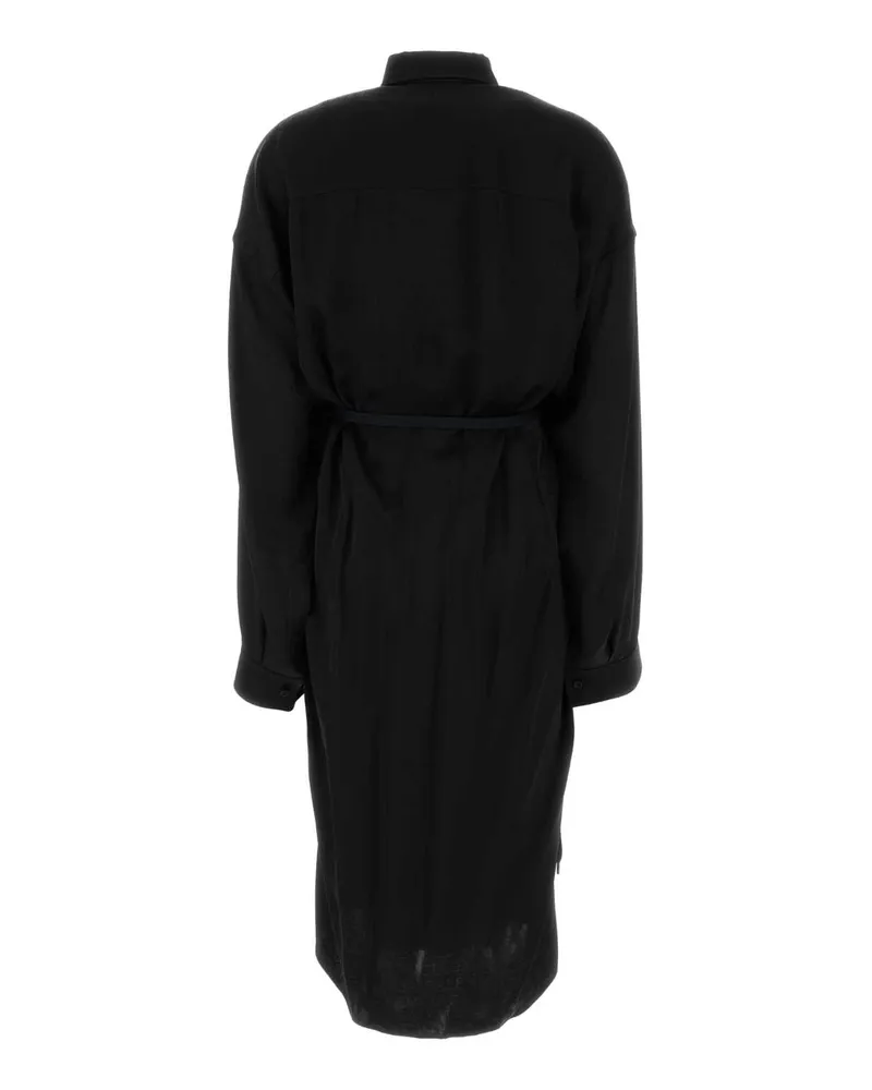 Balenciaga Wrap Cocoon Dress — Black Black