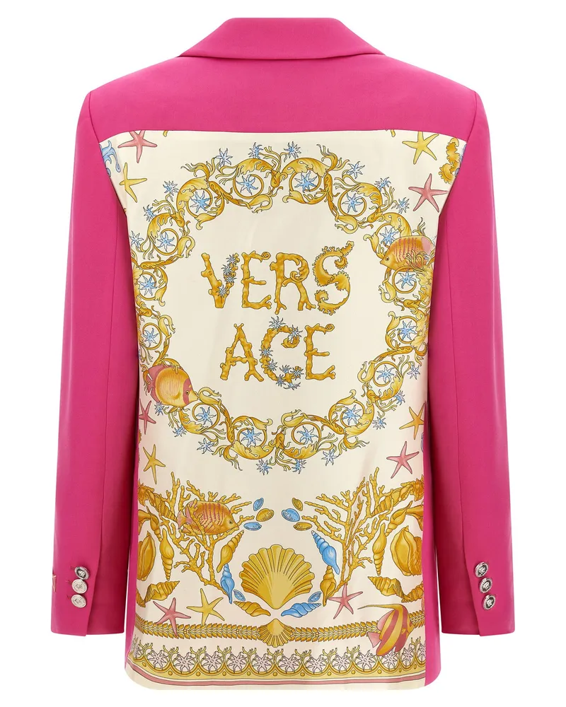 Versace Underwater Barocco Blazer Pink