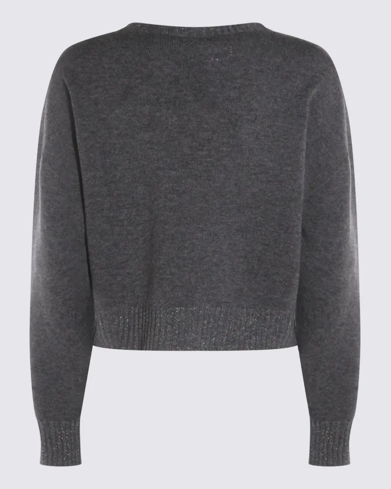 Twin-Set Women's Sweaters Medium Mel. Grey-Argento Lurex _wo Ws Pl Grey/argento Gray