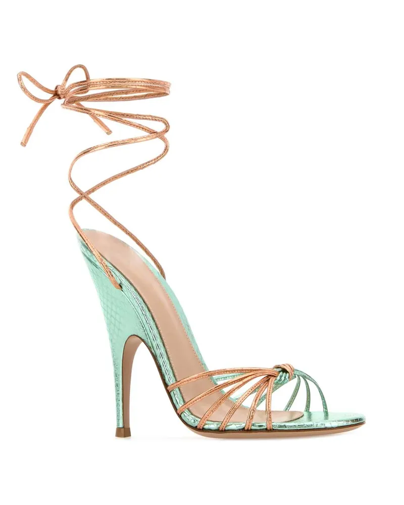 Gianvito Rossi Tacco Heel Sandals Aloerosegold