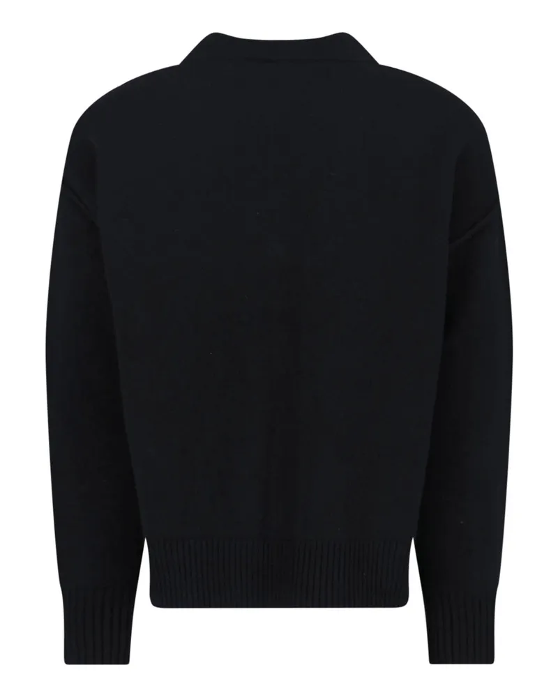 AMI Paris Men's Ami Sweaters Black Wool Black