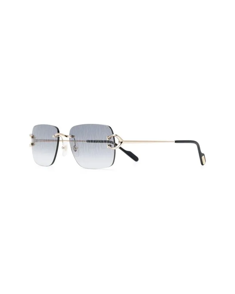 Cartier CT0330S Rimless Sunglasses — Gold Gold