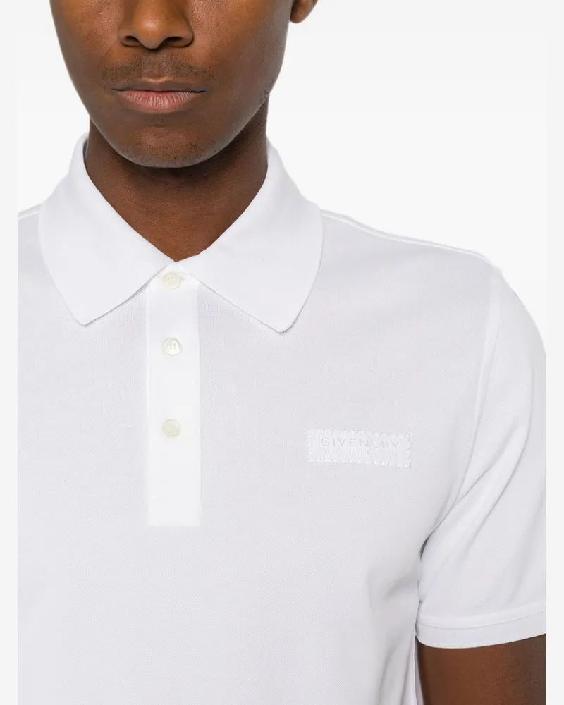 Givenchy Logo Cotton Polo Shirt — White White