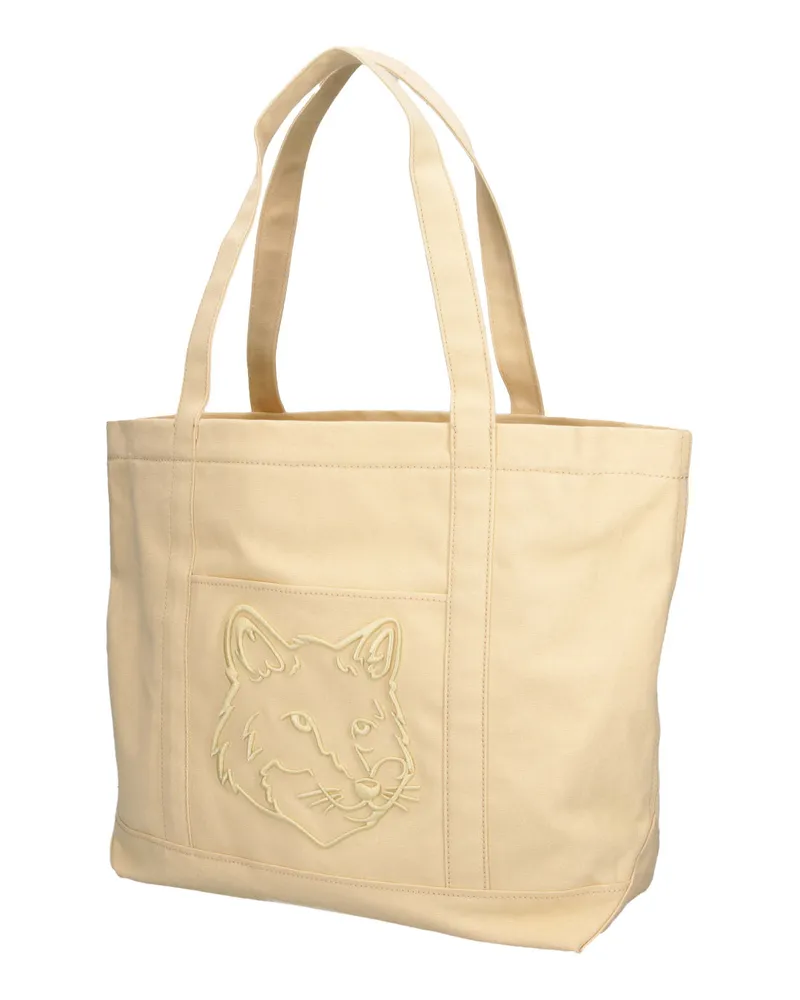 Kitsuné Men's Bags Yellow Cotton Beige