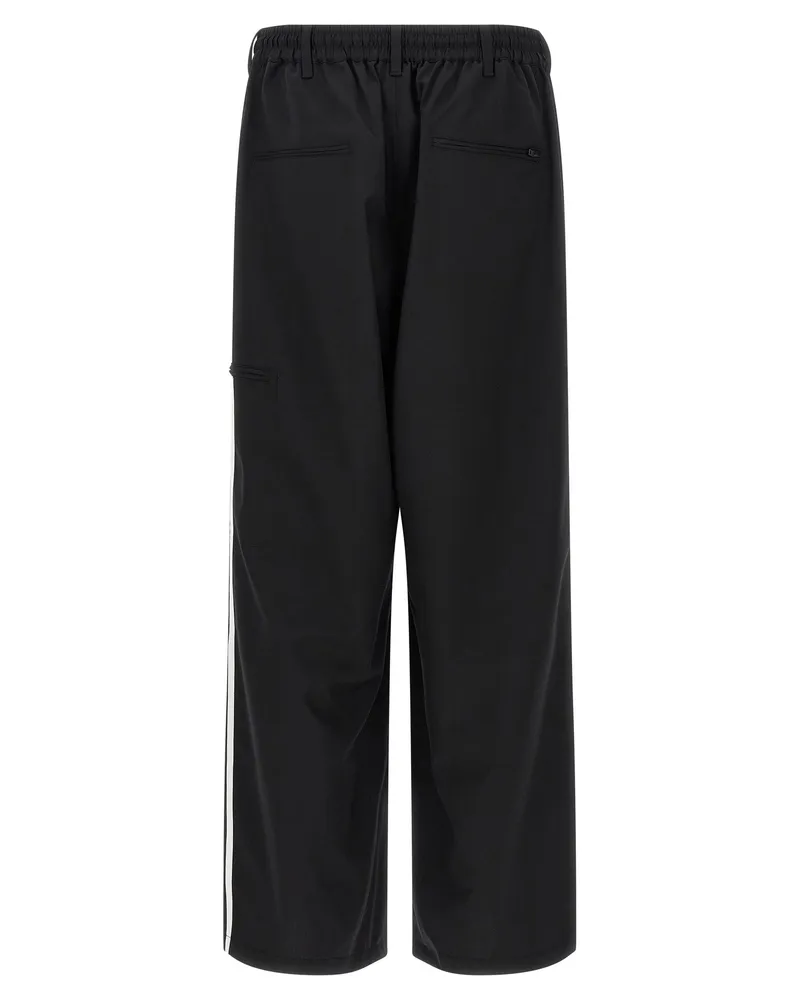 Y-3 Men's Black Polyester Casual Pants Black