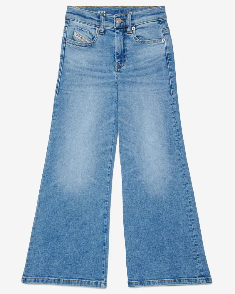 Diesel Girls' Stretch Cotton Jeans Denim Blue